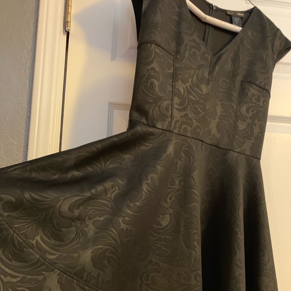 Brocade Black Satin